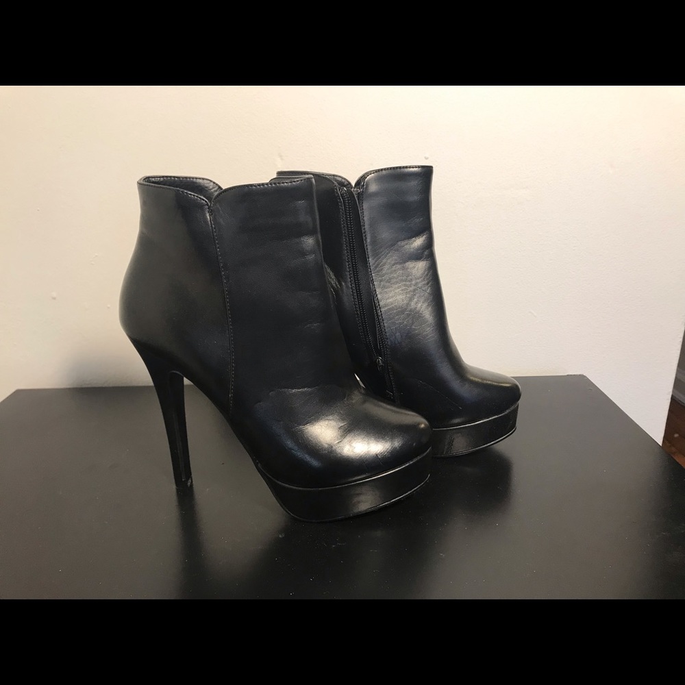 SOLD   Charles David Platform Black Booties